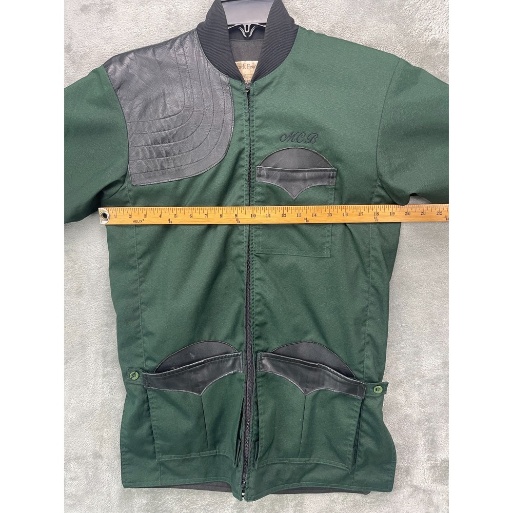 VTG Back Fence Sportswear Shooting Jacket Sz S Green Hunting Made in USA - Picture 5 of 7